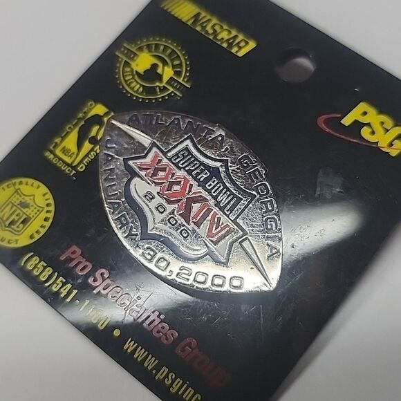 PSG Super Bowl XXXIV Pin Atlant Georgia January 30, 2000 - Picture 2 of 4